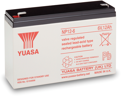 NP12-6 Yuasa Lead-Acid Batteries, Lithium-Ion Batteries Image 1