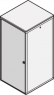 Eurorack Steel Door, 120° Opening Angle, RAL7021, 16 U 600W