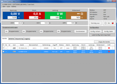 EA-LICENCE CODE MULTI CONTROL (1) EA-Elektroautomatik T&M Software and Licences