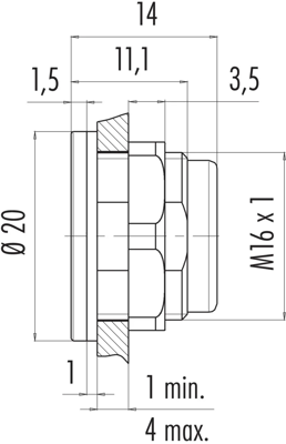 08 2636 400 001 binder Sensor-Actuator Adapter Image 2