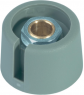 Rotary knob, 6 mm, plastic, gray, Ø 16 mm, H 16 mm, A3016068