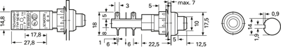 170100-7573 C & K Pushbutton Switches Image 2