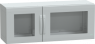 Control cabinet, (H x W x D) 500 x 1250 x 420 mm, IP65, polyester, light gray, NSYPLA5124TG