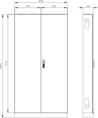 8GK1322-8KA42 Siemens Switch Cabinets, server cabinets Image 2