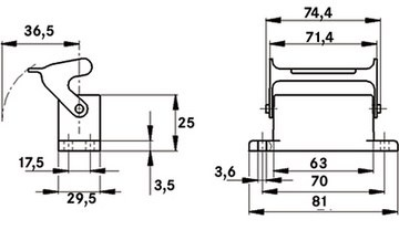 10442000 LAPP Housings for HDC Connectors Image 2