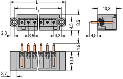 734-142/108-000 WAGO PCB Connection Systems Image 2