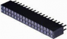 Socket header, 36 pole, pitch 2.54 mm, straight, black, 6-534998-8