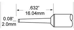 STP-CHL20 METCAL Soldering tips, desoldering tips and hot air nozzles Image 3