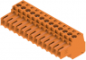 Socket header, 13 pole, pitch 3.5 mm, straight, orange, 1597470000