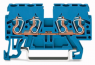 4-wire feed-through terminal, spring-clamp connection, 0.08-2.5 mm², 1 pole, 24 A, 6 kV, blue, 870-834