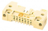 Male connector, 34 pole, pitch 2.54 mm, straight, beige, 09195347904