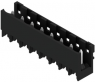 Pin header, 8 pole, pitch 5 mm, straight, black, 1797860000