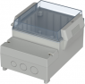 ABS/polycarbonate enclosure, (L x W x H) 103 x 186 x 131 mm, light gray (RAL 7035), IP65, 41131109