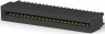 Socket header, 44 pole, pitch 2.54 mm, straight, black, 5530843-4