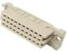 Female connector, type 3C, 30 pole, a-b-c, pitch 2.54 mm, solder pin, straight, 09252306421