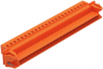 Pin header, 24 pole, pitch 5.08 mm, angled, orange, 231-654/114-000