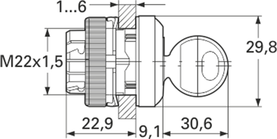 1.30.245.002/0000 RAFI Actuators, Signal Elements and Front Elements