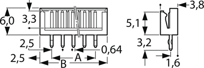 B2B-EH-A (LF)(SN) JST PCB Connection Systems Image 2