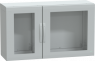 Control cabinet, (H x W x D) 750 x 1250 x 420 mm, IP65, polyester, light gray, NSYPLA7124TG