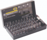 Screwdriver kit, different sizes, Phillips/Pozidriv/slotted/hexagon/TORX, T4509