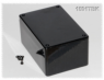 ABS enclosure, (L x W x H) 120 x 80 x 59 mm, black (RAL 9005), IP54, 1591TBK