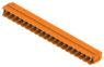 Pin header, 20 pole, pitch 5 mm, angled, orange, 1581040000