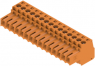 Socket header, 15 pole, pitch 3.5 mm, straight, orange, 1597490000