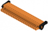 Pin header, 21 pole, pitch 5.08 mm, straight, orange, 1014580000