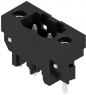Pin header, 2 pole, pitch 5 mm, straight, black, 1841390000