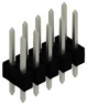 Pin header, 10 pole, pitch 2.54 mm, straight, black, 10055139