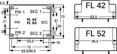 FL 42/12 Block PCB Transformers Image 2