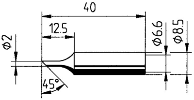 0832FDLF/SB Ersa Soldering tips, desoldering tips and hot air nozzles Image 2