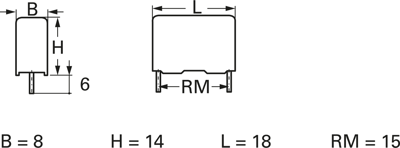 B32922C3334M000 EPCOS Film Capacitors Image 2