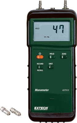 407910 Extech Anemometers, Gas and Pressure Measuring Instruments