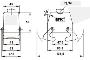 19081000 LAPP Housings for HDC Connectors Image 2