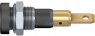 4 mm socket, flat plug connection, mounting Ø 8.3 mm, white, 23.0190-29