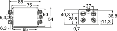 FN355-10-05 Schaffner Interference suppression filter Image 2