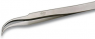 ESD precision tweezers, uninsulated, antimagnetic, stainless steel, 116 mm, 7SA