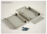 ABS device enclosure, (L x W x H) 95 x 76 x 30 mm, light gray (RAL 7035), IP54, 1593BBGY