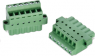 Socket header, 3 pole, pitch 5.08 mm, straight, green, 691374500003B