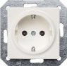 German schuko-style socket, white, 16 A/250 V, Germany, IP20, 5UB1511