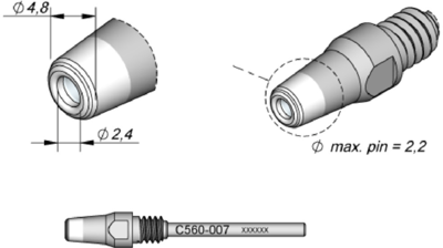 C560007 JBC Soldering tips, desoldering tips and hot air nozzles