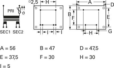 PT 13/2/18 Block PCB Transformers Image 2