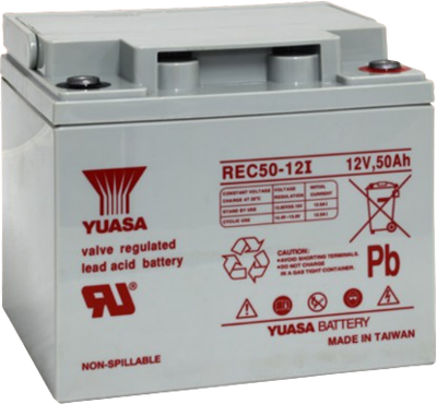 REC50-12 Yuasa Lead-Acid Batteries, Lithium-Ion Batteries