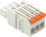 1-wire female connector, 3 pole, pitch 3.5 mm, straight, light gray, 2734-1103/327-000