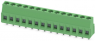 PCB terminal, 14 pole, pitch 5.08 mm, AWG 24-14, 16 A, screw connection, green, 1994610