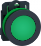 Signal light, illuminable, waistband round, green, front ring black, mounting Ø 30.5 mm, XB5FVM3