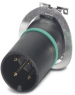 Plug, M12, 4 pole, SMD, screw locking, straight, 1412010