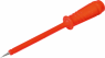 Test probe, socket 4 mm, rigid, 30 V, red, PRUEF 2 RT