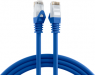 Patch cable, RJ45 plug, straight to RJ45 plug, straight, Cat 6, U/UTP, LSZH, 0.25 m, blue